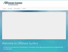 Tablet Screenshot of offshoresurfers.com